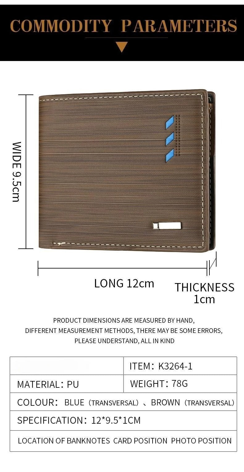 Striped Bifold Wallet – Menelites Edition