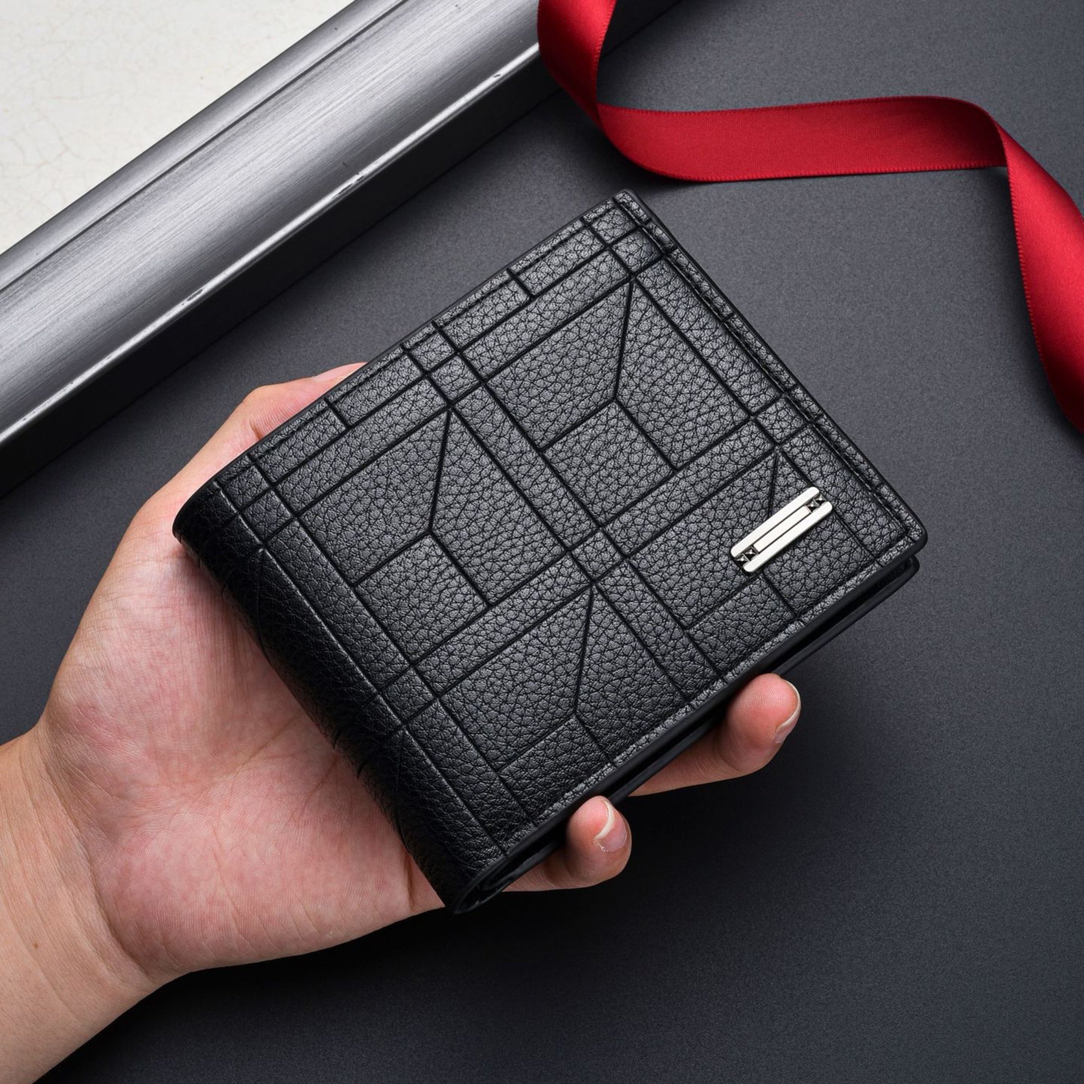 Men's PU Leather Wallet with Large Capacity