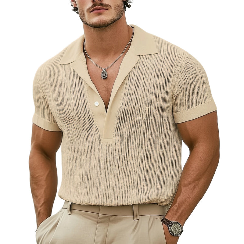 Oxford Breeze Knit V-Neck