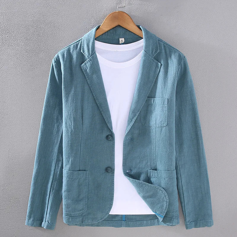 Wellington Cotton-Linen Formal Blazer