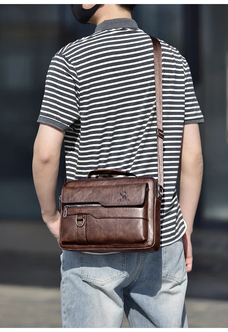 Leather teacher bag