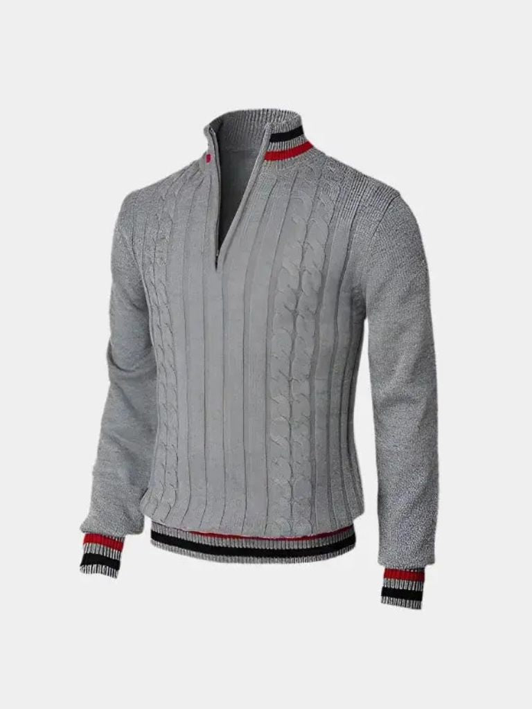Essential Half Zip Turtleneck Sweater