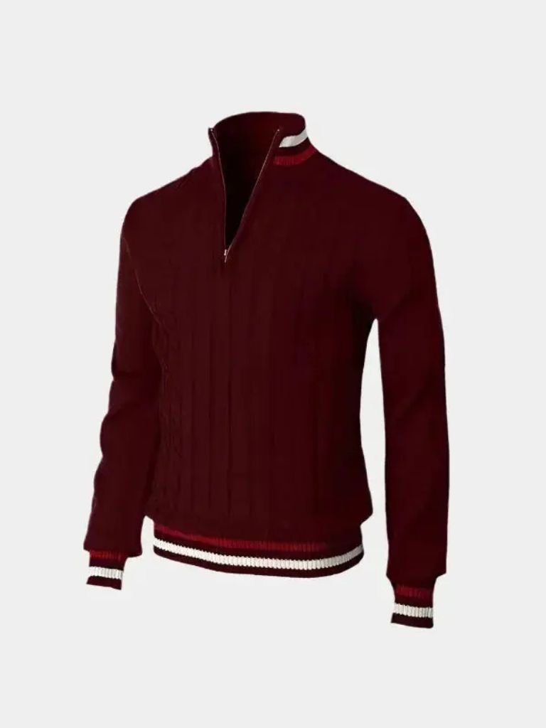 Essential Half Zip Turtleneck Sweater