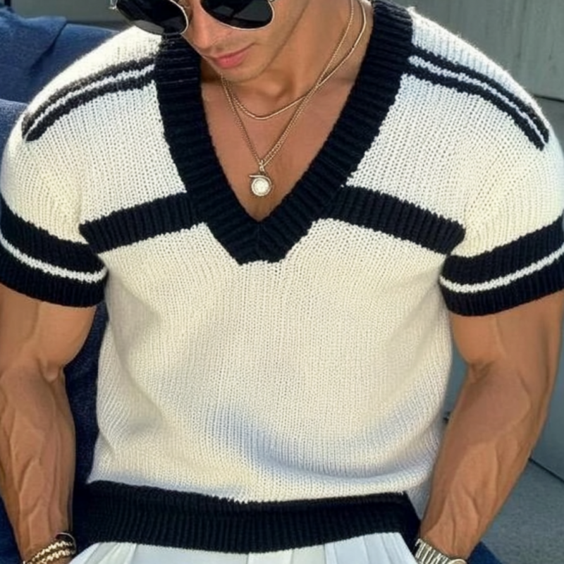 Harrow Jacquard V-Neck