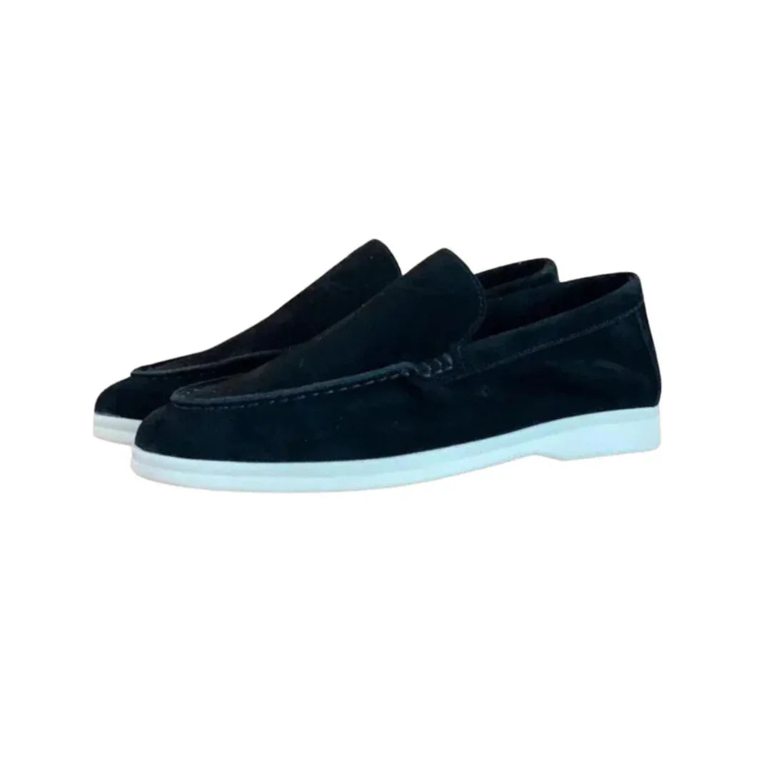 Men's Suede Loafers Old Money Style
