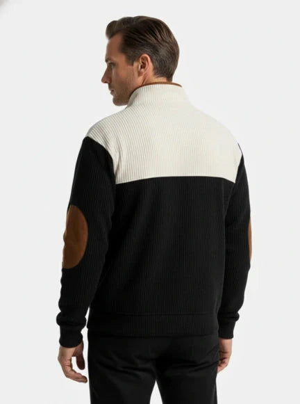 High Collar Corduroy - Retro Pullover