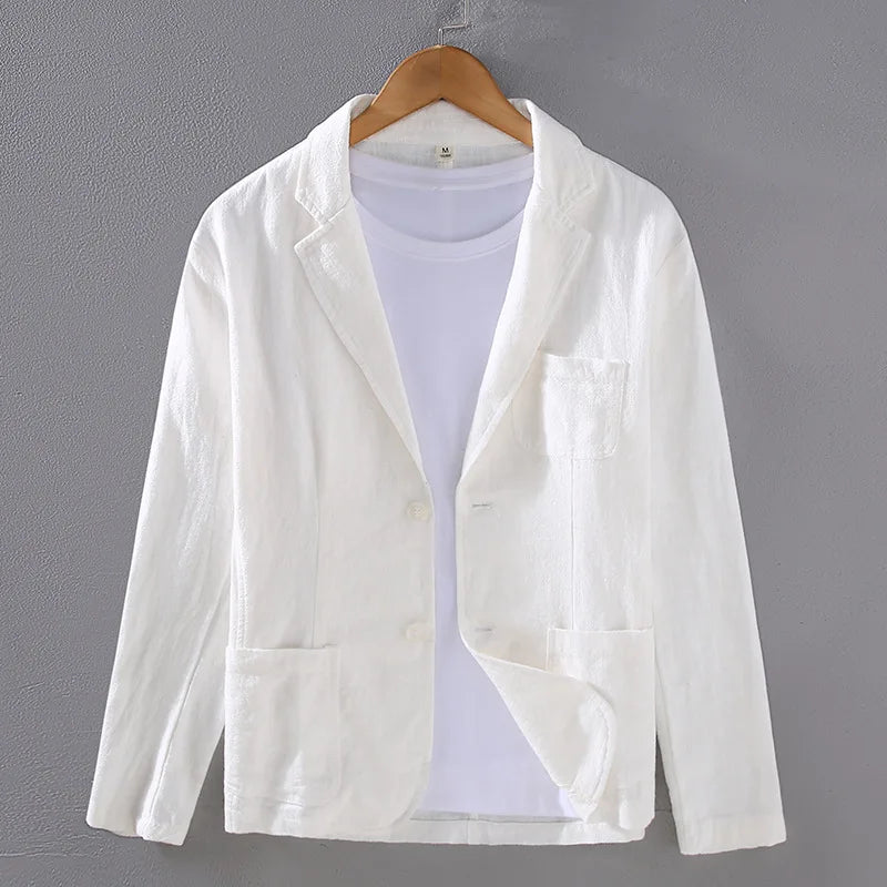 Wellington Cotton-Linen Formal Blazer
