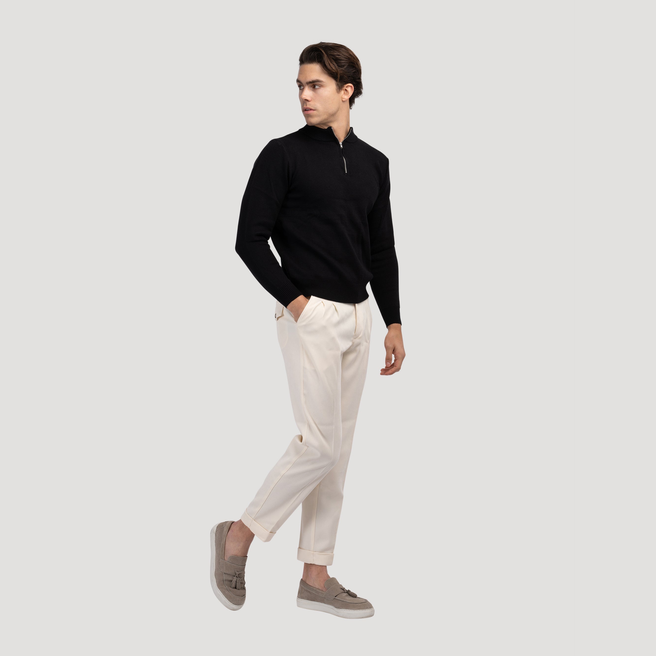 Vaduz Fine Quarter Zip Sweater