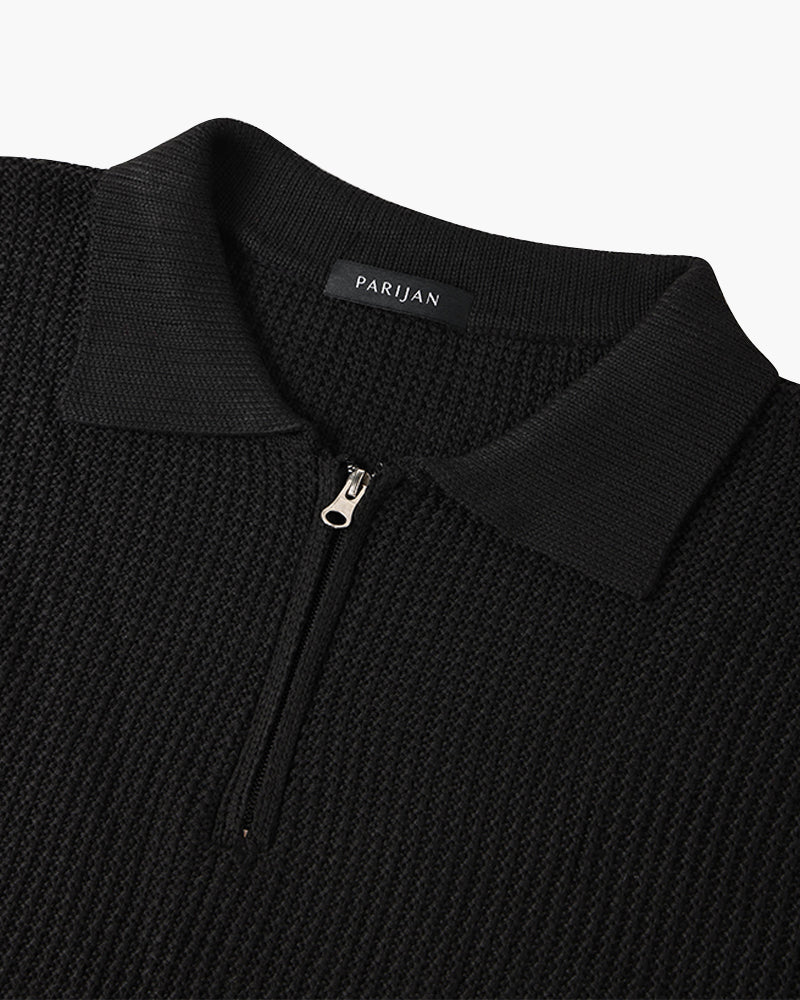 Cotton Zipped Sweater - Fayymont Co