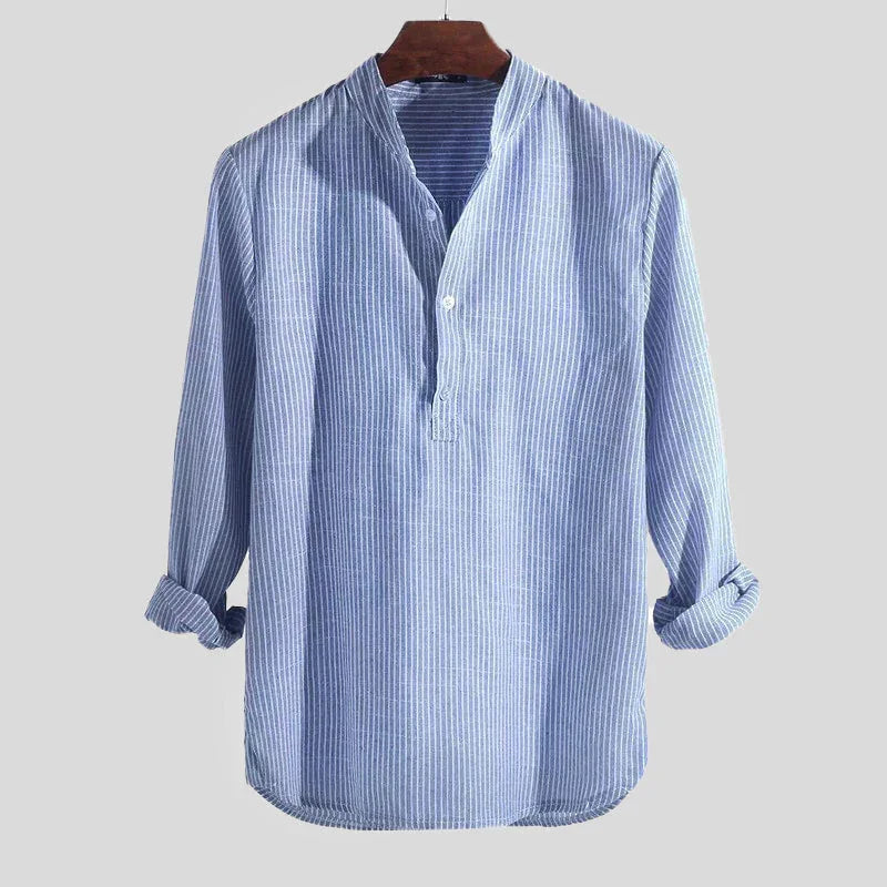 Men’s Long Sleeve Henley Shirt