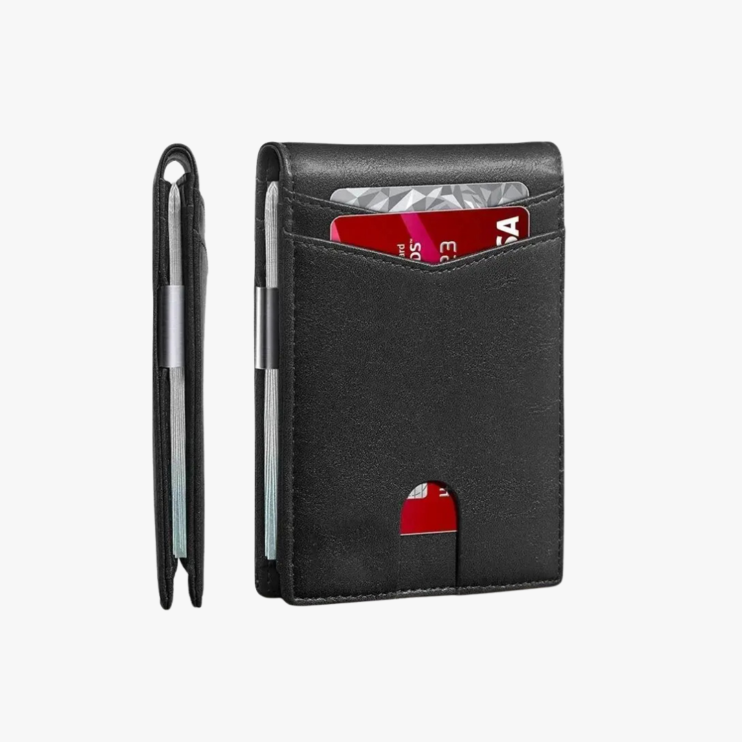 CarbonVault™ Duo – Ultra Slim RFID-Blocking Wallet | Premium Box + Free Sleeve (Save 20%)