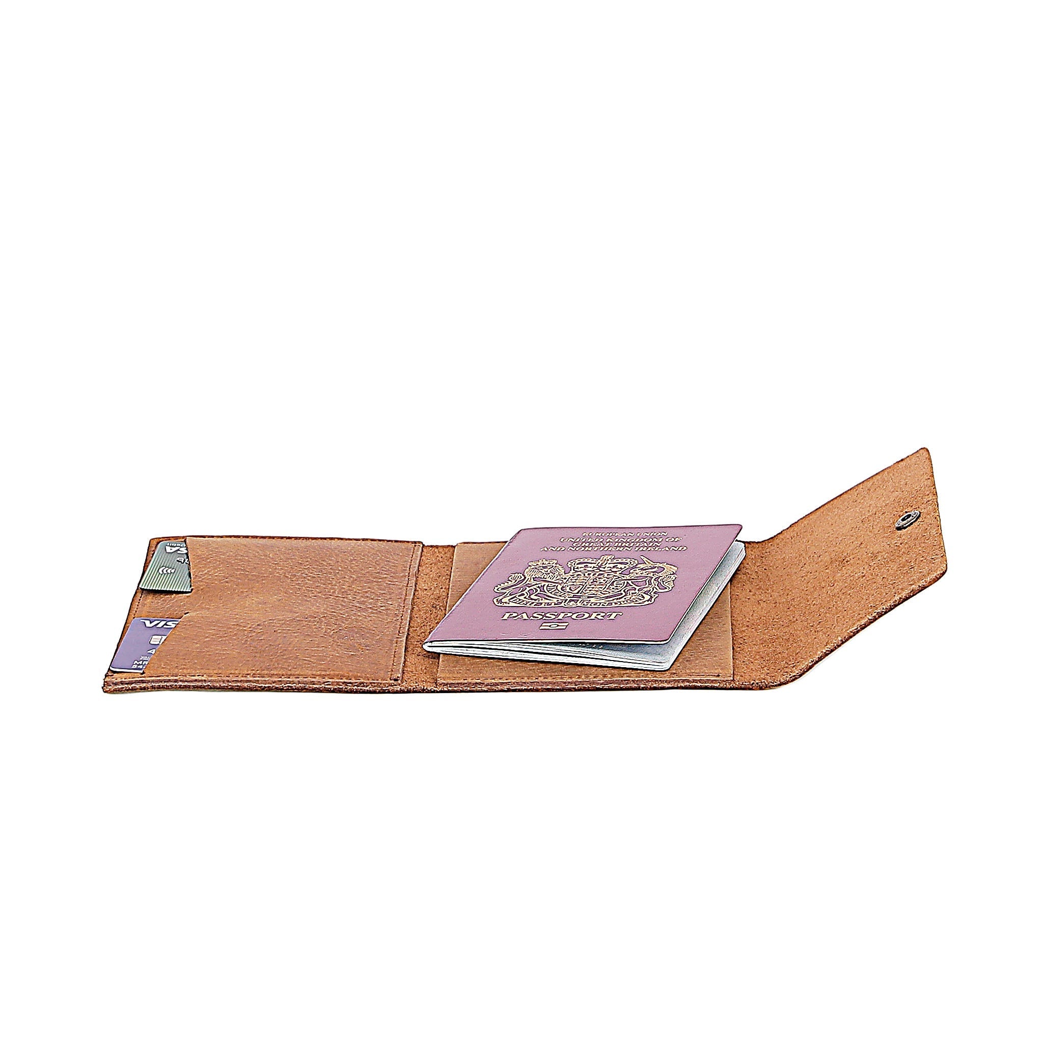 Siena Tan Leather Passport Holder