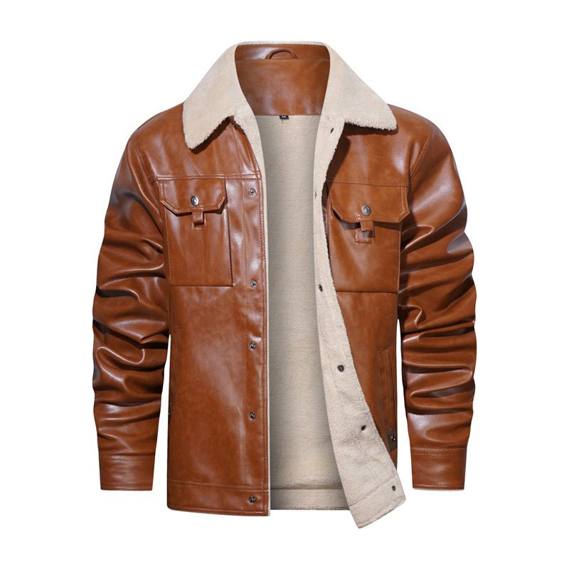 Sherpa Collar Casual Jacket - Fayymont Co