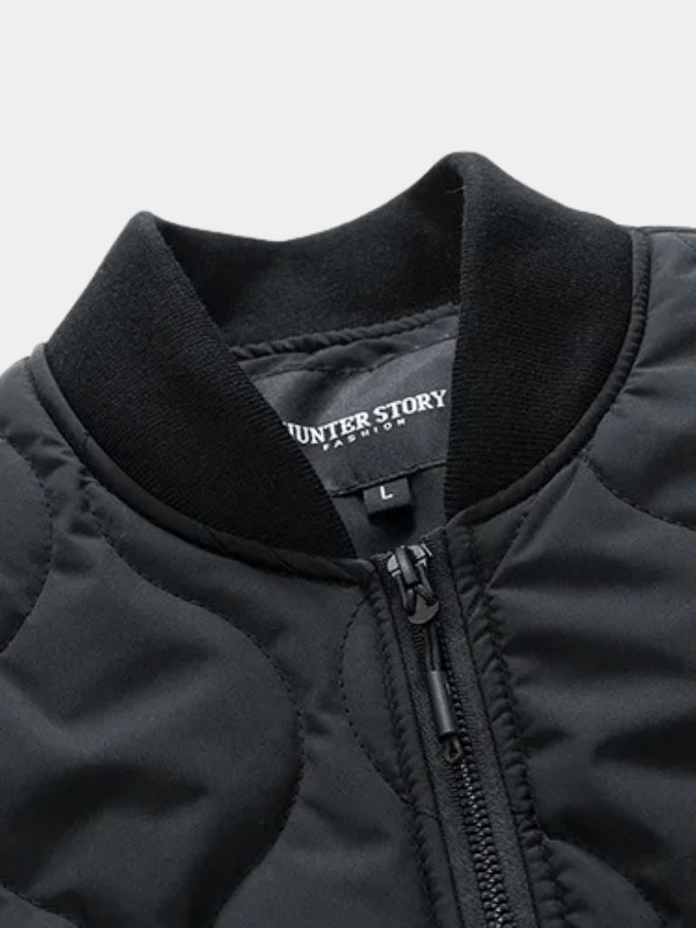 Sherpa Sleeves Padded Bomber Jacket