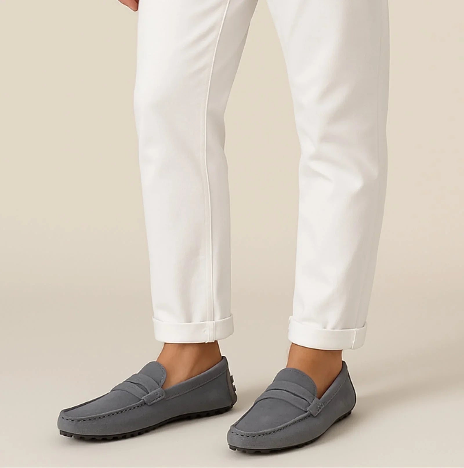 Men's Suede Loafers Italian Style