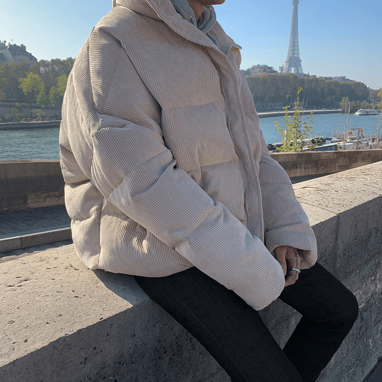 Corduroy Puffer Jacket