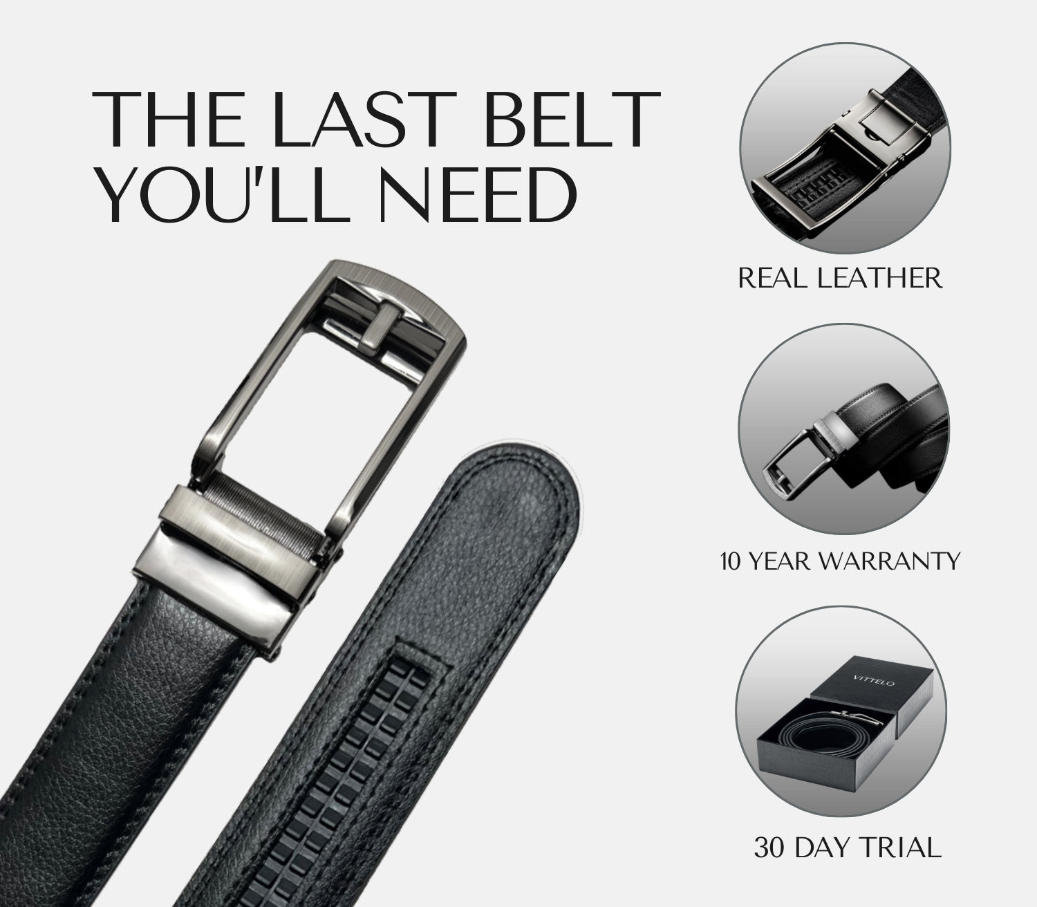 AutoFit Belt Executive | Self-Locking Buckle with Luxury Strap