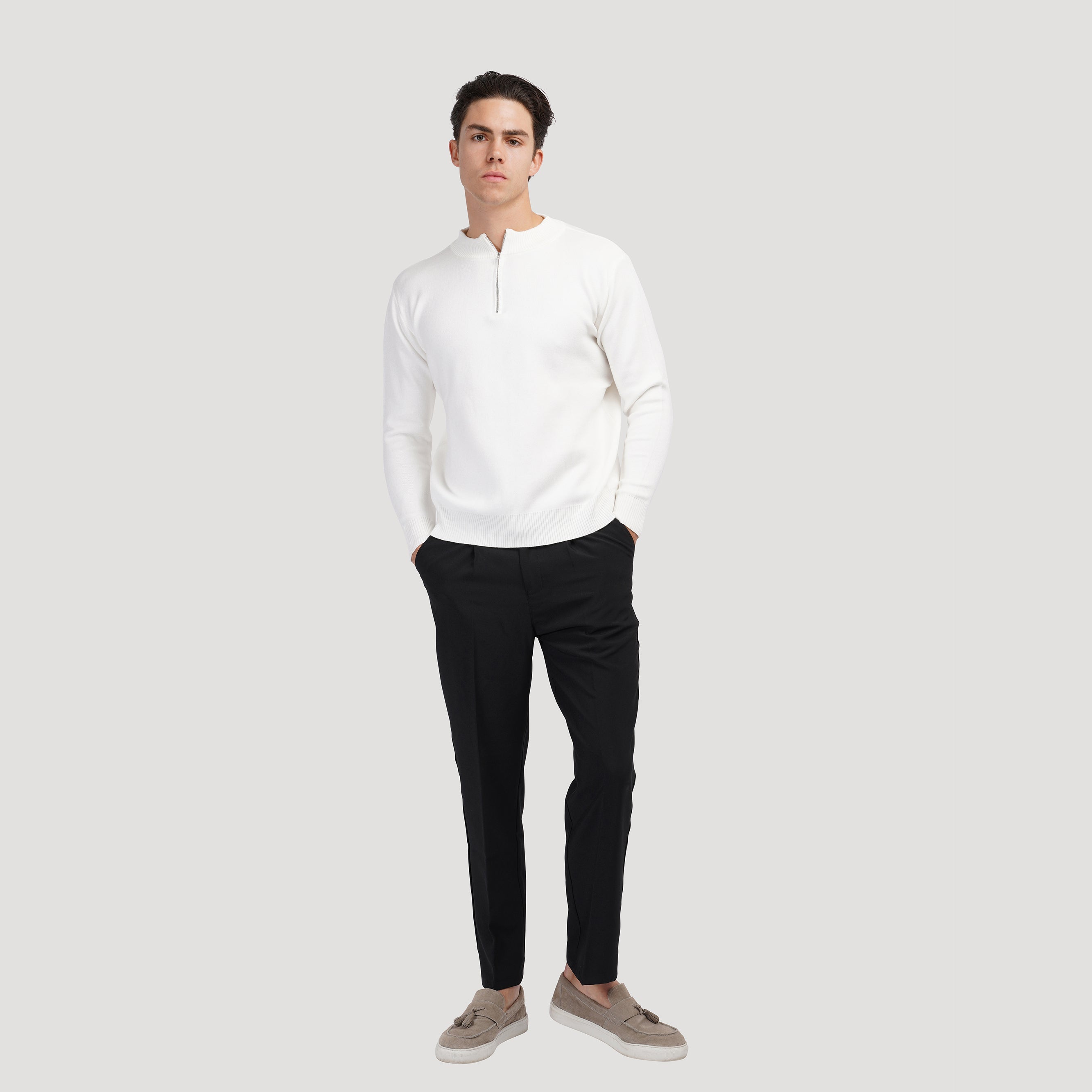 Vaduz Fine Quarter Zip Sweater