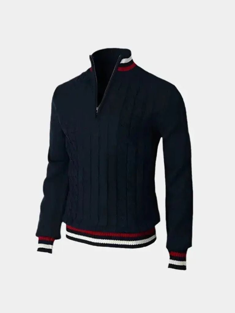 Essential Half Zip Turtleneck Sweater