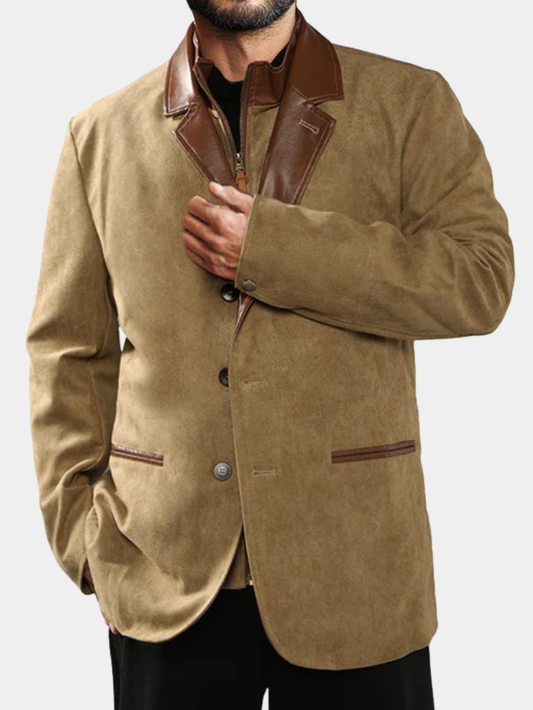 Lucien Autumn Suede Coat - Fayymont Co