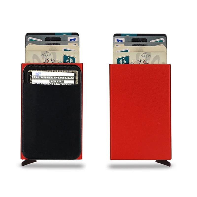 RFID Pop-Up Slim Wallet – Metal Edition