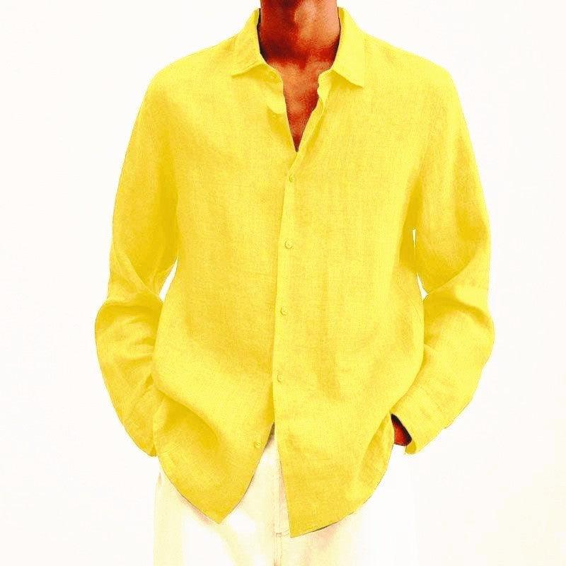 Men's Linen Shirt Elegant Style