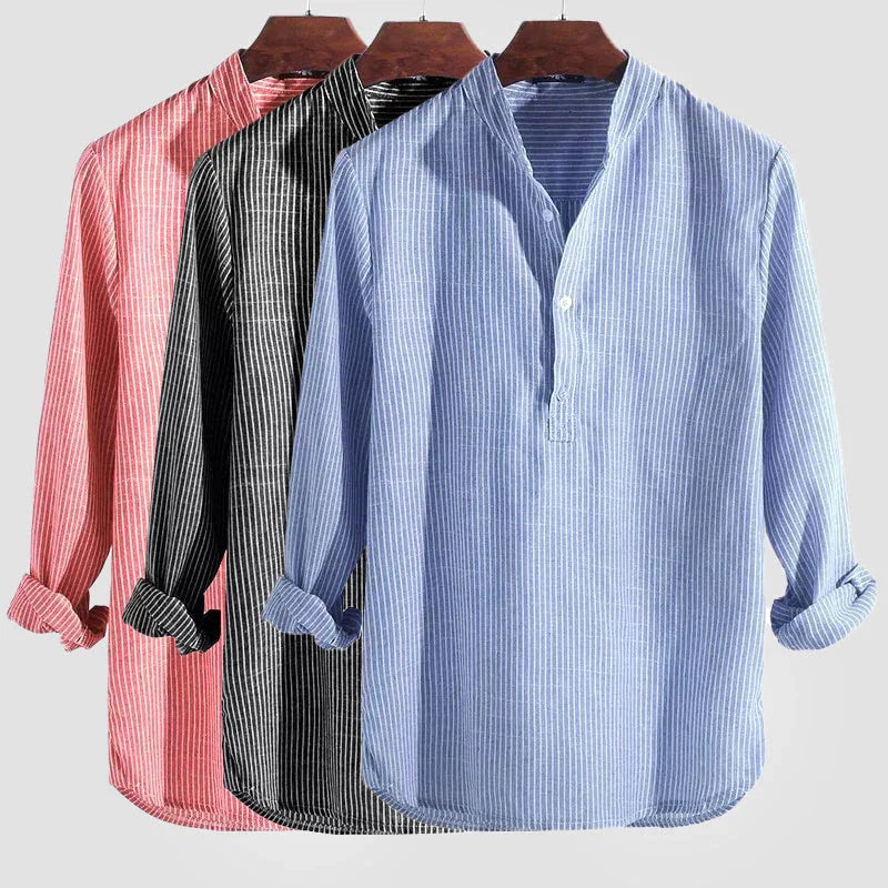 Men’s Long Sleeve Henley Shirt