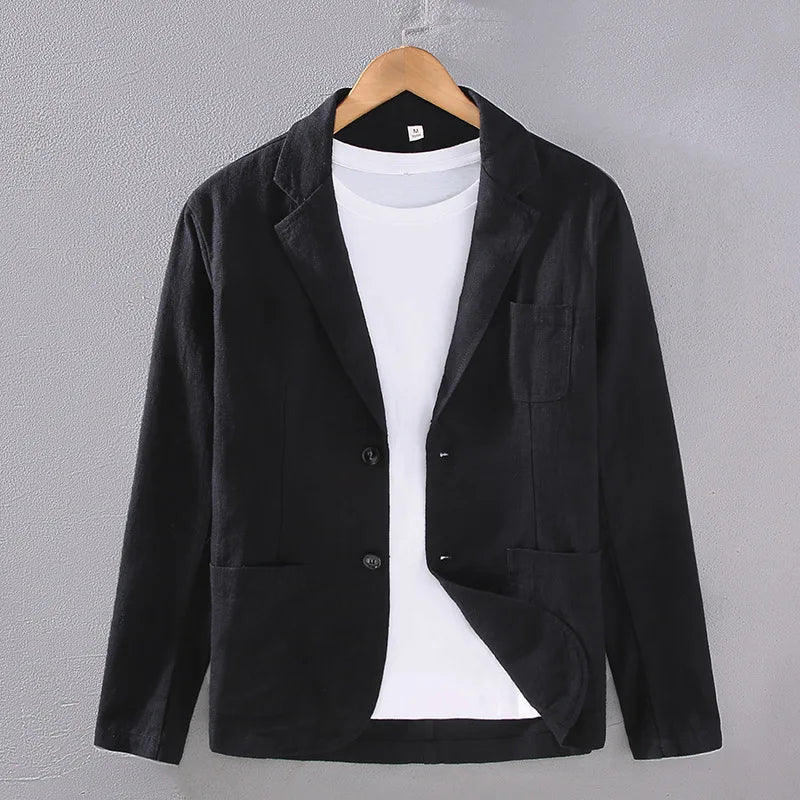 Wellington Cotton-Linen Formal Blazer