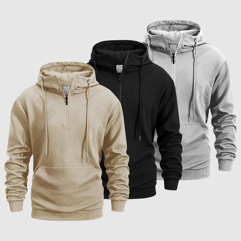 Titan Textured Pattern Hoodie