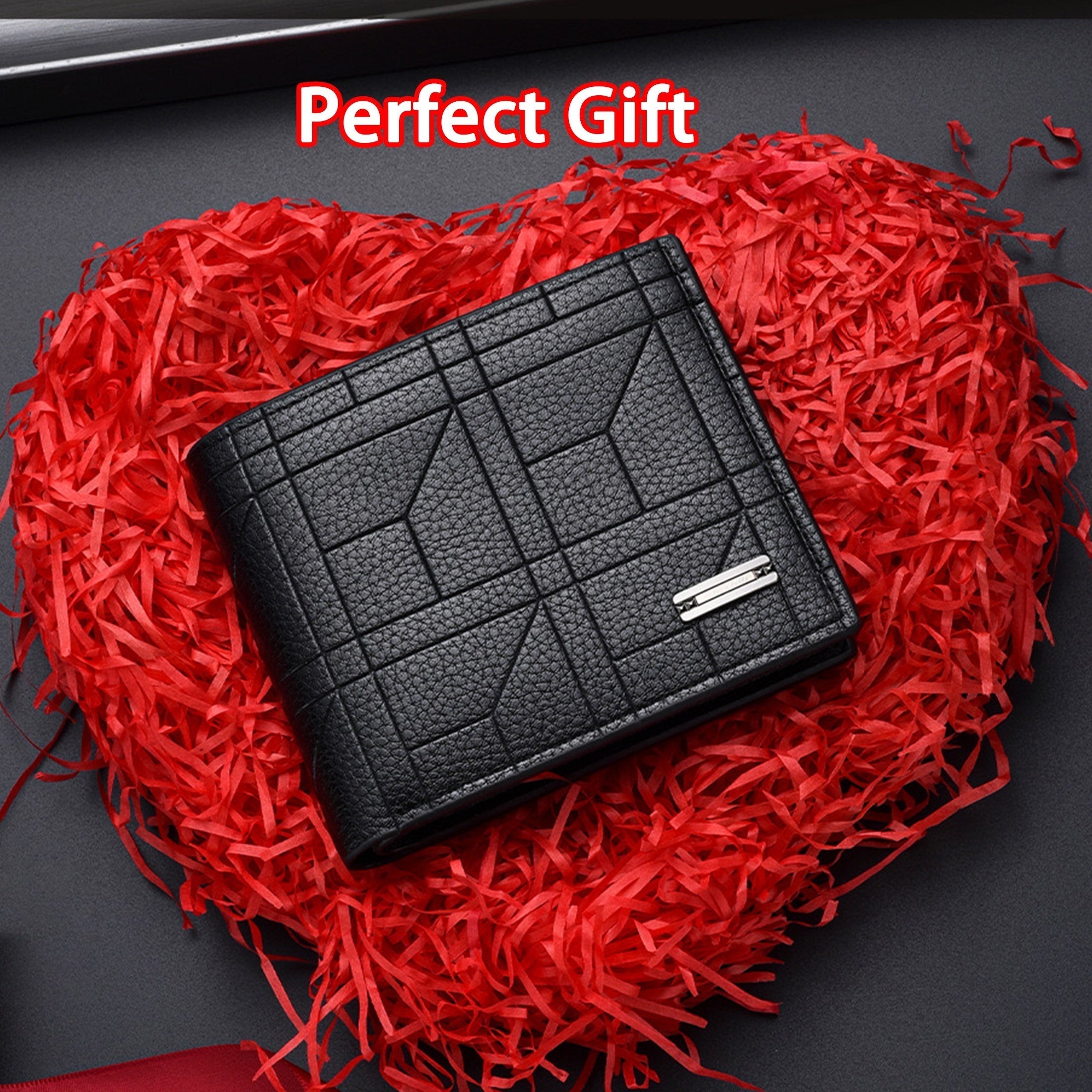 Men's PU Leather Wallet with Large Capacity & Multi-Card Slots Perfect Gift for Him
