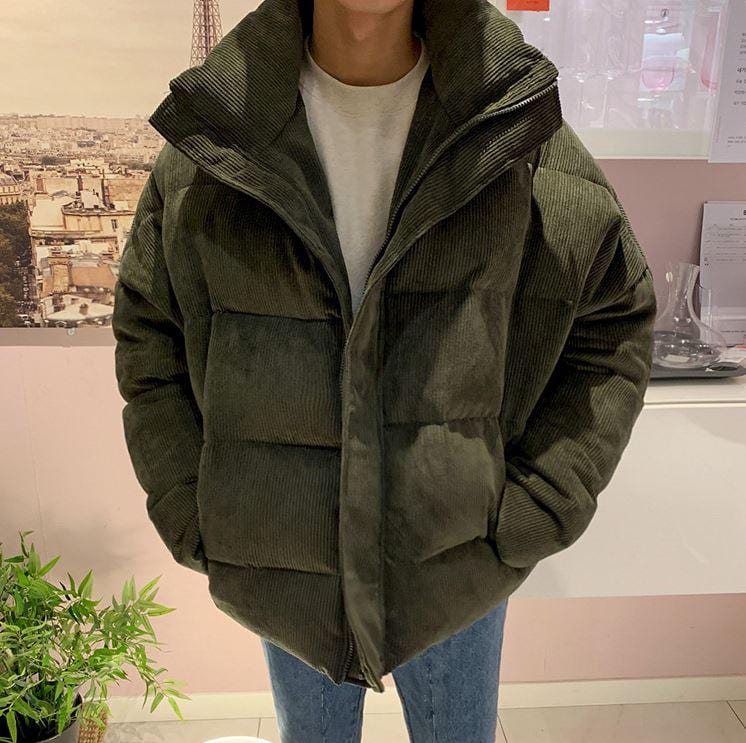 Corduroy Puffer Jacket
