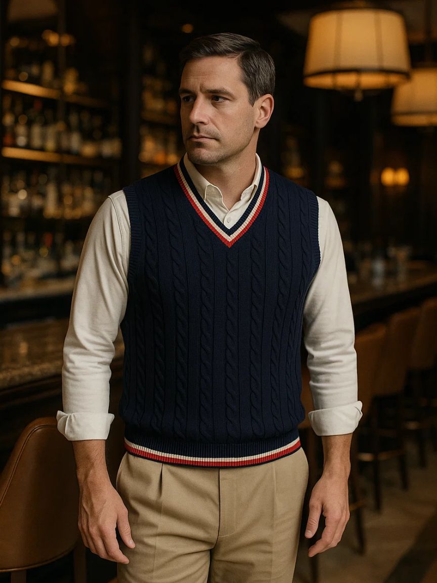 Old Money Essential Knit Vest