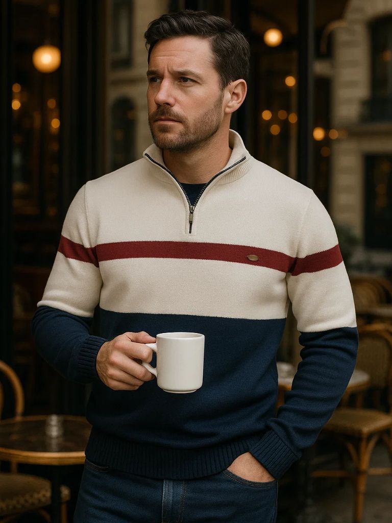 Quarter-Zip Jumper Sweater