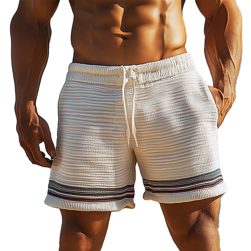 Coastline Stripe Knit Shorts