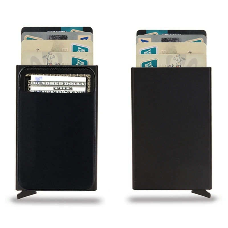 RFID Pop-Up Slim Wallet – Metal Edition